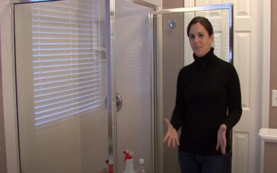 Removing Hard Water Stains in Glass Doors